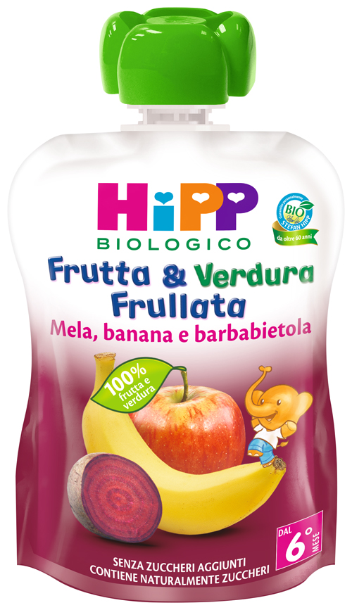 HIPP BIO FRUTTA & VERDURA MELA BANANA BARBABIETOLA 90 G - Okfarmacia