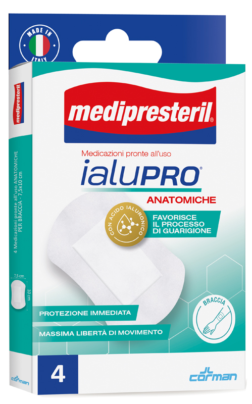 MEDIPRESTERIL IALUPRO BRACCIA 7,5X10 CM 4 PEZZI - Okfarmacia