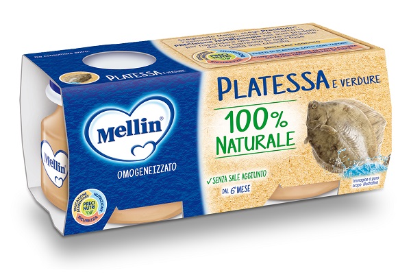 MELLIN OMOGENEIZZATO PLATESSA 4X80 G - Okfarmacia
