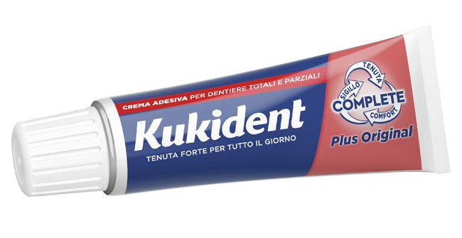 KUKIDENT PLUS ORIGINAL CREMA ADESIVA DENTIERE 40 G - Okfarmacia