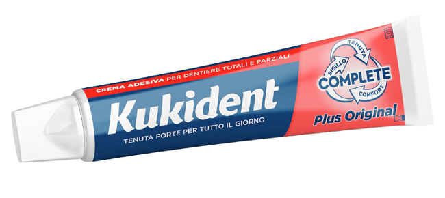 KUKIDENT PLUS ORIGINAL CREMA ADESIVA DENTIERE 65 G - Okfarmacia