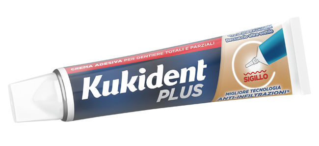 KUKIDENT PLUS BARRIERA ANTI-CIBO NEUTRO CREMA ADESIVA DENTIERE 40 G - Okfarmacia