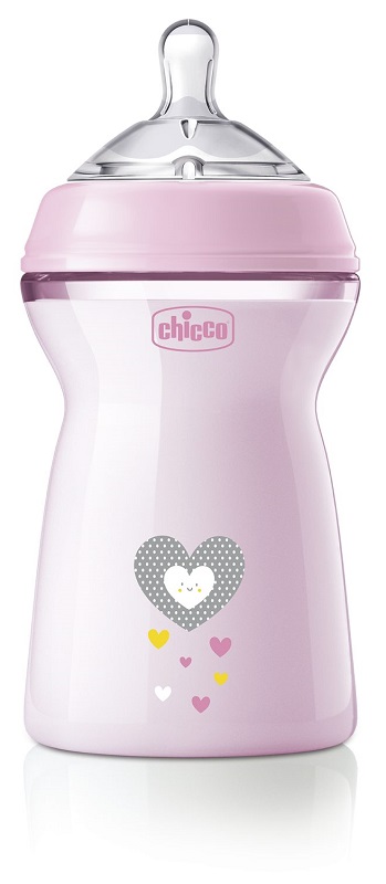 CHICCO BIBERON NAT FEEL PP 6M+ 330 ML BIMBA - Okfarmacia