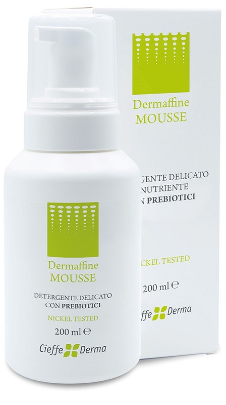 DERMAFFINE MOUSSE DETERGENTE DELICATO E NUTRIENTE CON PREBIOTICI 200 ML - Okfarmacia