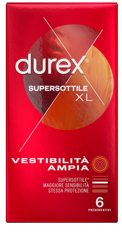 PROFILATTICO DUREX SUPERSOTTILE XL 6 PEZZI - Okfarmacia