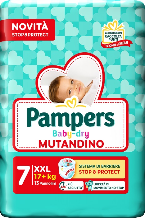 PAMPERS BABY DRY PANNOLINO MUTANDINA XXL SMALL PACK 13 PEZZI - Okfarmacia