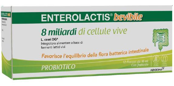 ENTEROLACTIS BEVIBILE 12 FLACONCINI X 10 ML - Okfarmacia