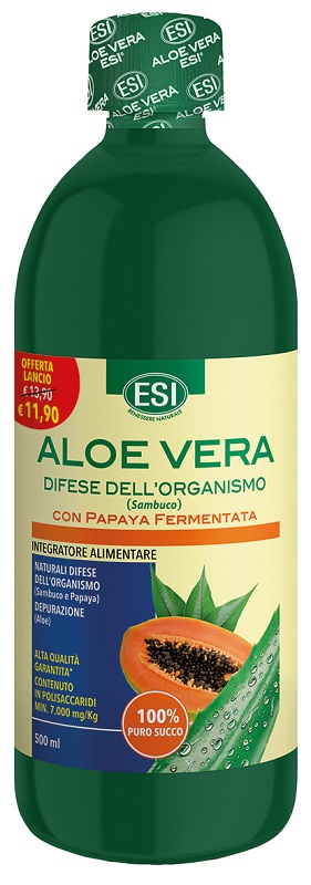 ESI ALOE VERA DIFESE PAPAYA SUCCO 500 ML - Okfarmacia