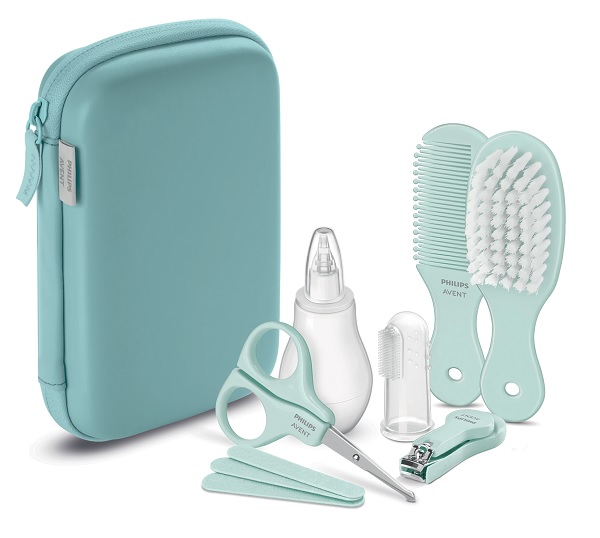 AVENT SET CURA BAMBINO 1 FORBICINA + 1 LIMETTA + 1 TAGLIUNGHIE + 1 SPAZZOLINO DA DITO + 1 PETTINE + 1 SPAZZOLA + 1 ASPIRATORE NASALE - Okfarmacia