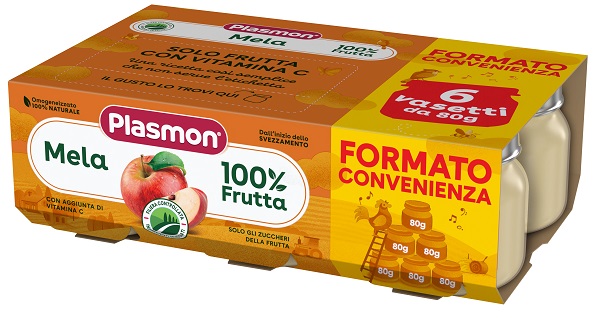 PLASMON OMOGENEIZZATO MELA 6X80 G - Okfarmacia